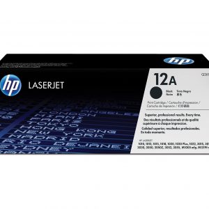 HP 12A Black LaserJet Toner Cartridge (Q2612A)-0