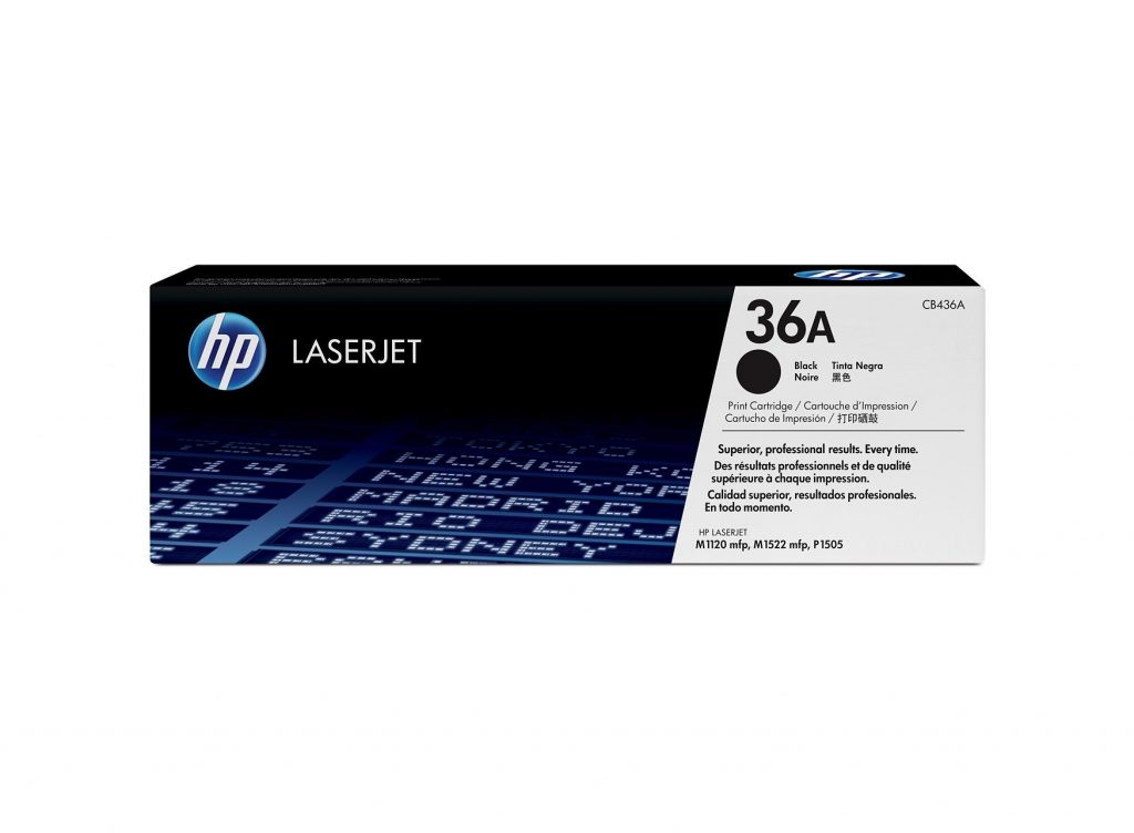 HP 36A Black LaserJet Toner Cartridge (CB436A)-0