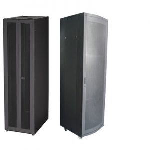 NetShell Free standing server series cabinet Black Server Cabinet with Perforate Door 42U (NSH-42S-66)-0