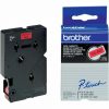 Brother TC-401 Laminated Black printing on Red Tape 12mm-0