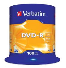 Verbatim DVD-R SP-100 Matt Silver (43549)-0