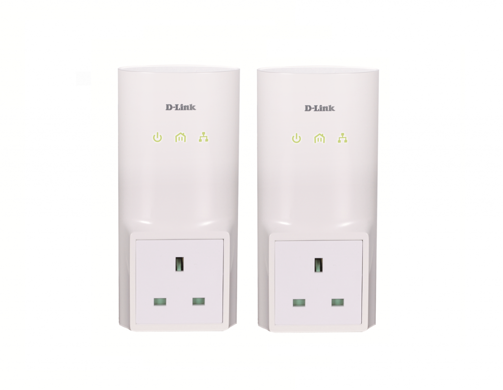 D-Link PowerLine AV Pass-through Starter Kit (DHP-P307AV/B)-0