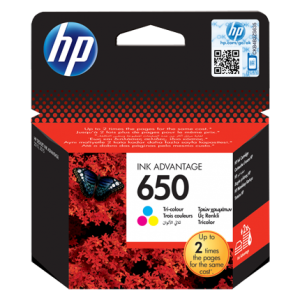 HP 650 Tri-color Original Ink Advantage Cartridge (CZ102AE)-0