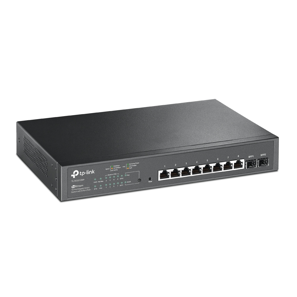TP-LINK SWITCH 10PORTS GIGABIT LAN PORTS PoE+ (TL-SG2210MP)