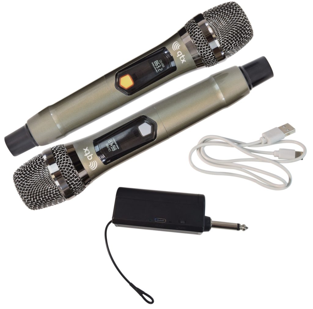 QTX J-MIC Dual UHF Handheld Wireless Microphones
