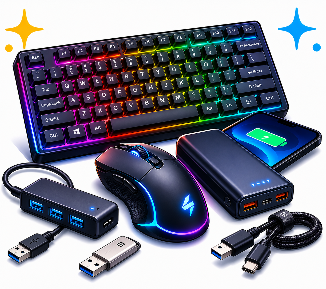 Accessories: keyboards, mouse, usb hubs, power banks Category | Cyprus PC