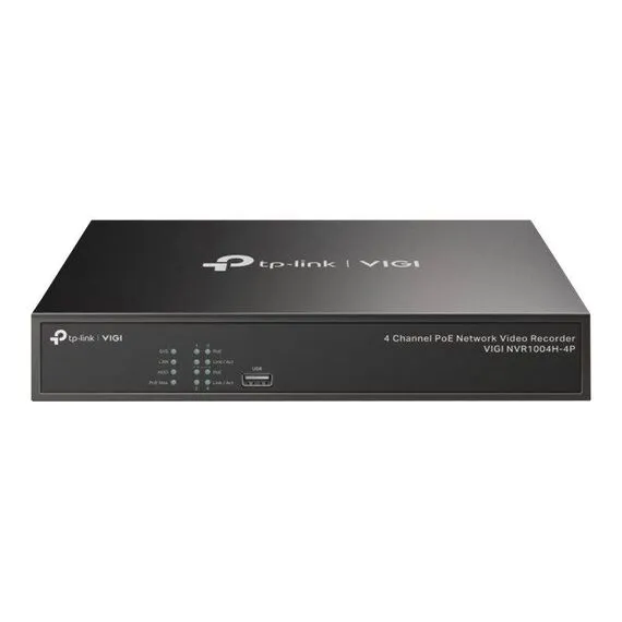 TP NVR VIGI VIDEO RECORDER POE, 4 CHANNEL UP TO 8MP RESOLUTION VIGI NVR1004H-4P