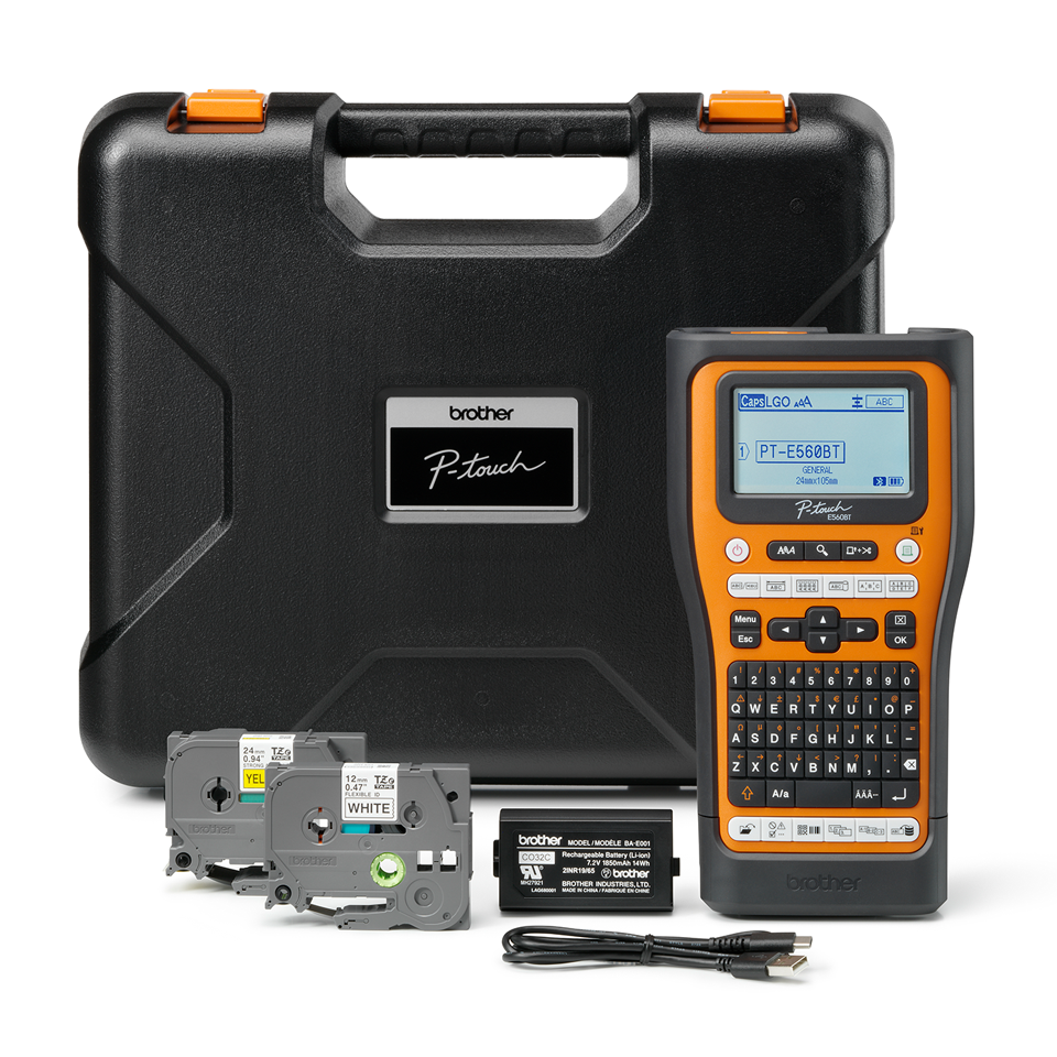 PTE560BTSPQL1 BROTHER Industrial Labelling Machine WIth Wifi (TZe Tapes)