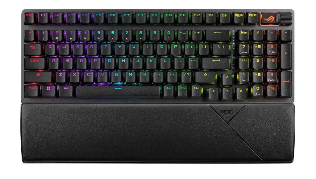ASUS Gaming Keyboard Mechnanical Tri-Mode 2.4Ghz/Bluetooth/USB WristRest ROG STRIX SCOPE II 96 Wireless NXSW