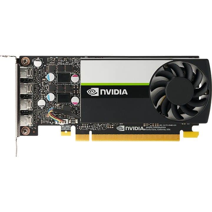 PNY NVIDIA Quadro T1000 8GB GDDR6 Low Profile 4xDP Graphics Card